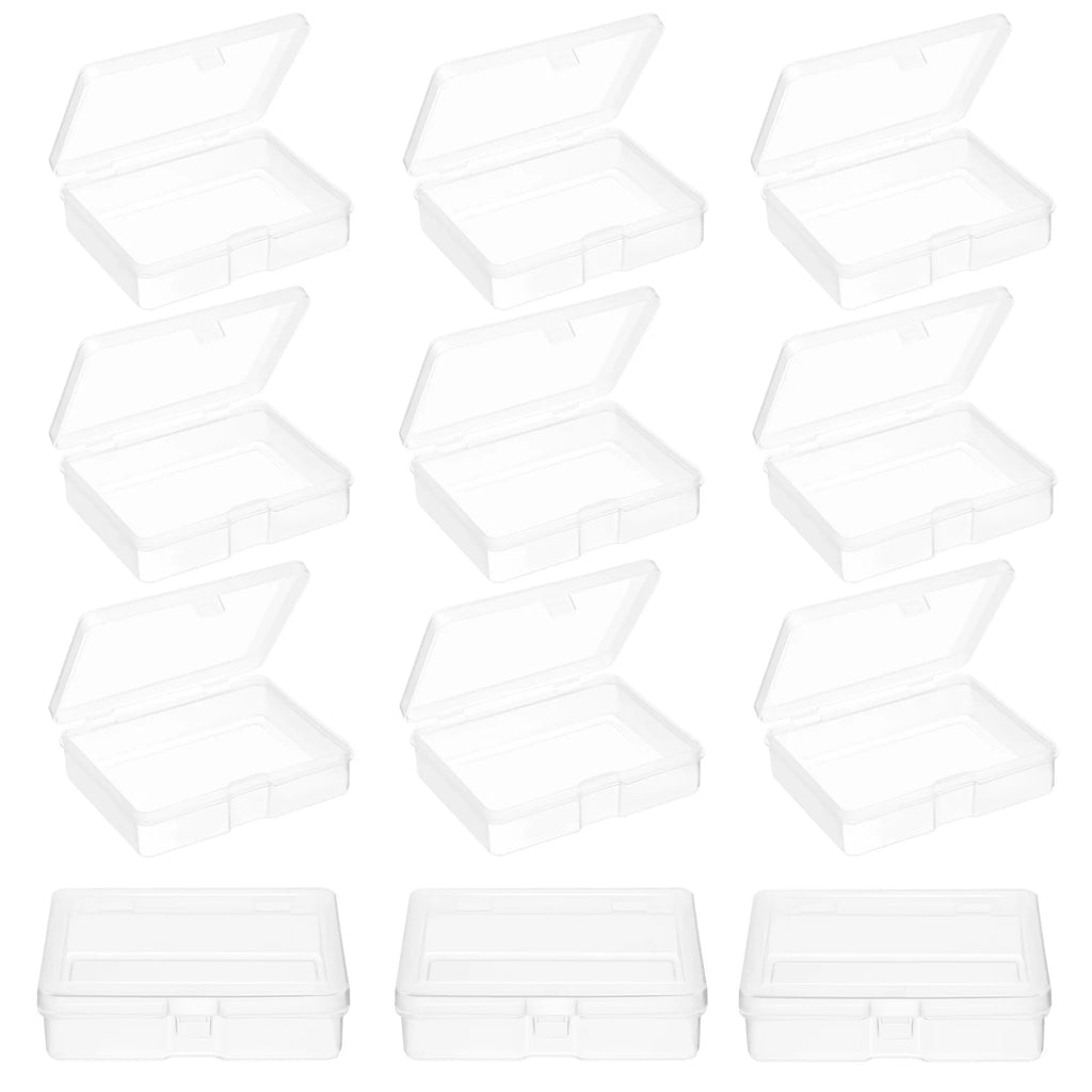 96 Pcs Mini Clear Plastic Boxes L598883