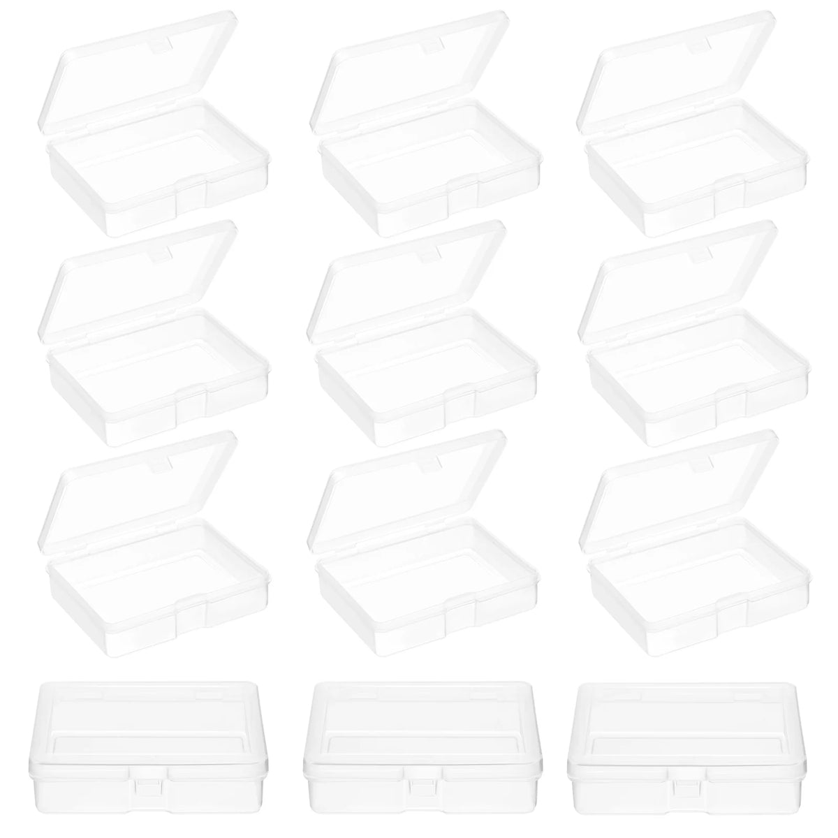 96 Pcs Mini Clear Plastic Boxes L598883