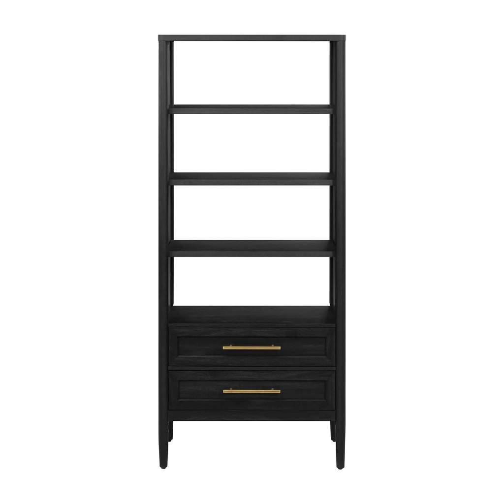 4-Shelf Bookcase with Storage Drawers W959