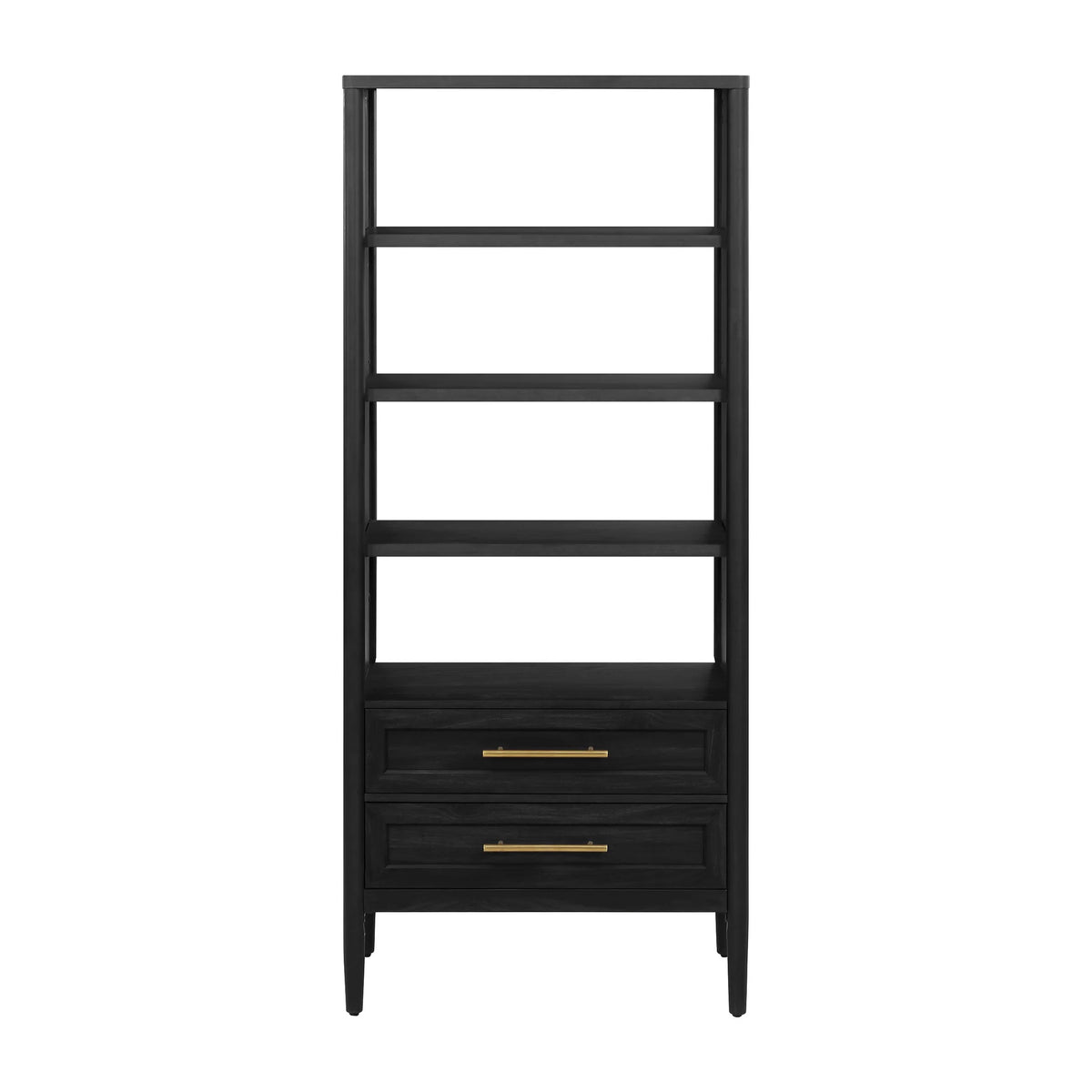 4-Shelf Bookcase with Storage Drawers W959
