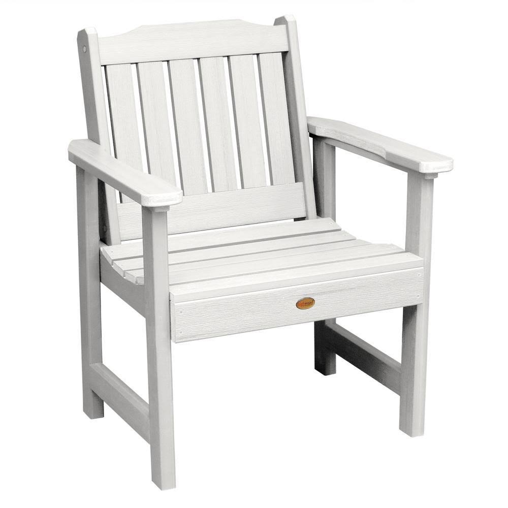 White Highwood Lehigh Garden Chairs with Square Side Table U3473