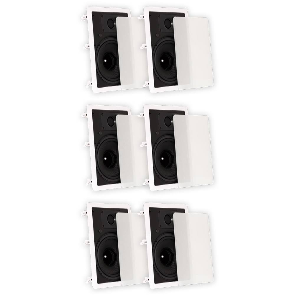 8" In Wall Speakers 3 Pair Pack N703862