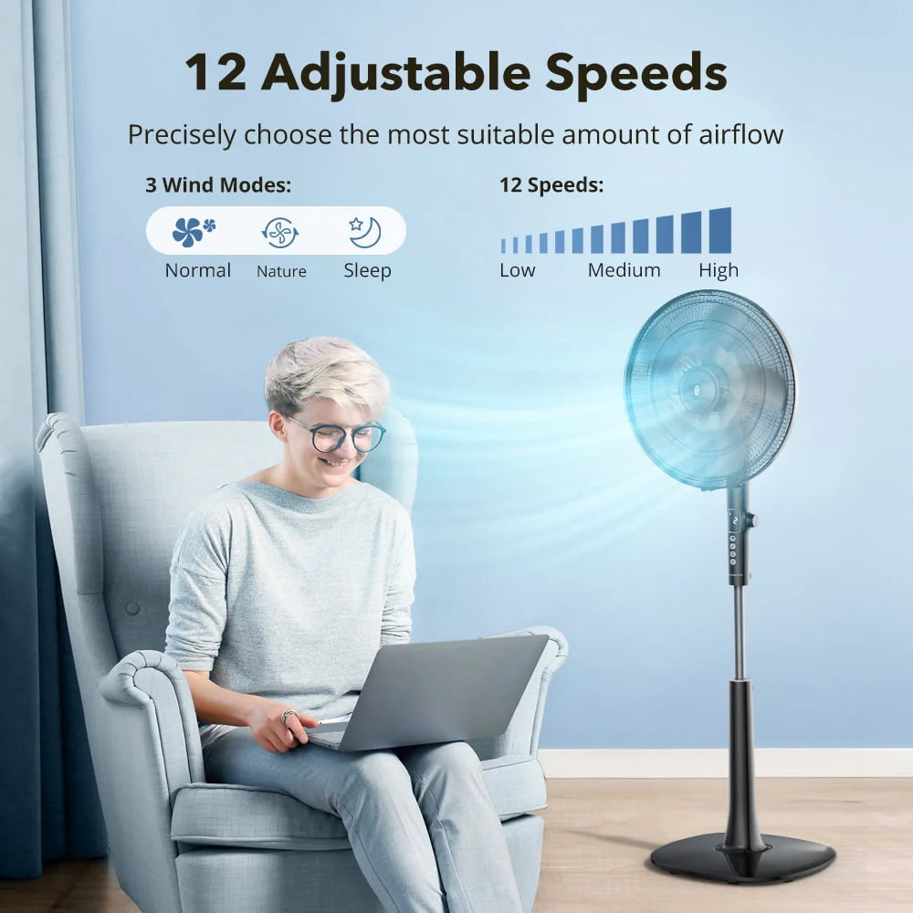 16 Adjustable Oscillating Pedestal Fan Z29789