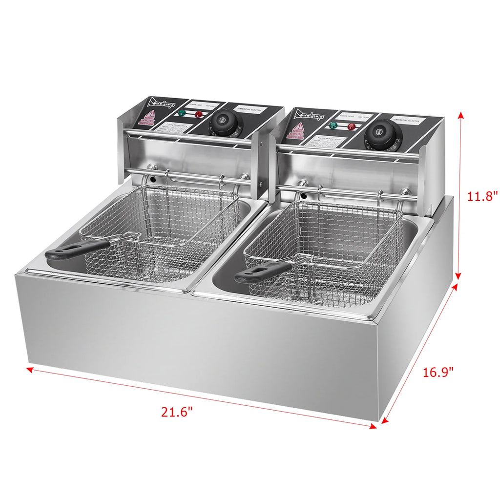 5000W 12L Stainless Steel Electric Fryer U6214