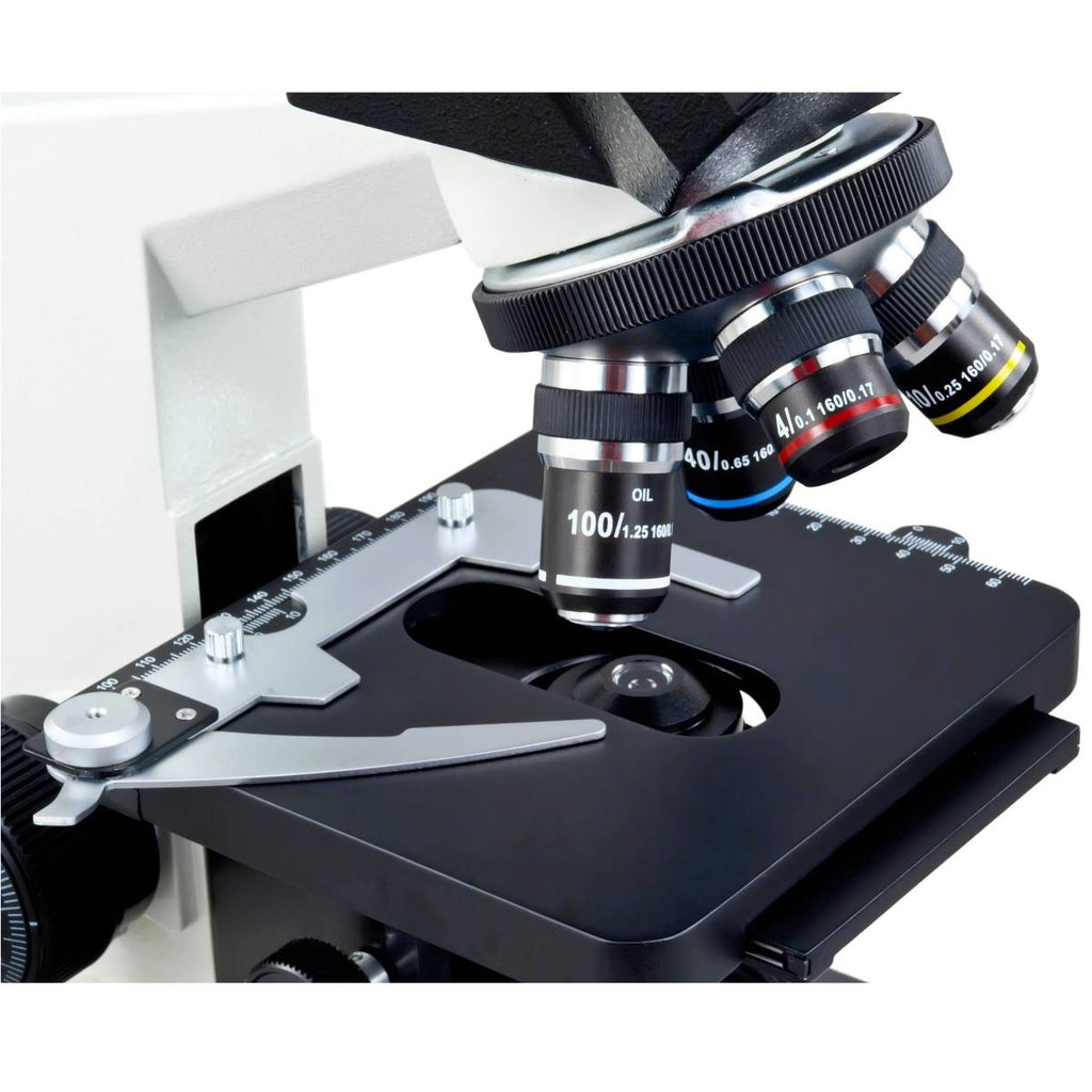 Trinocular Compound Biological Microscope with LED Light Q9144