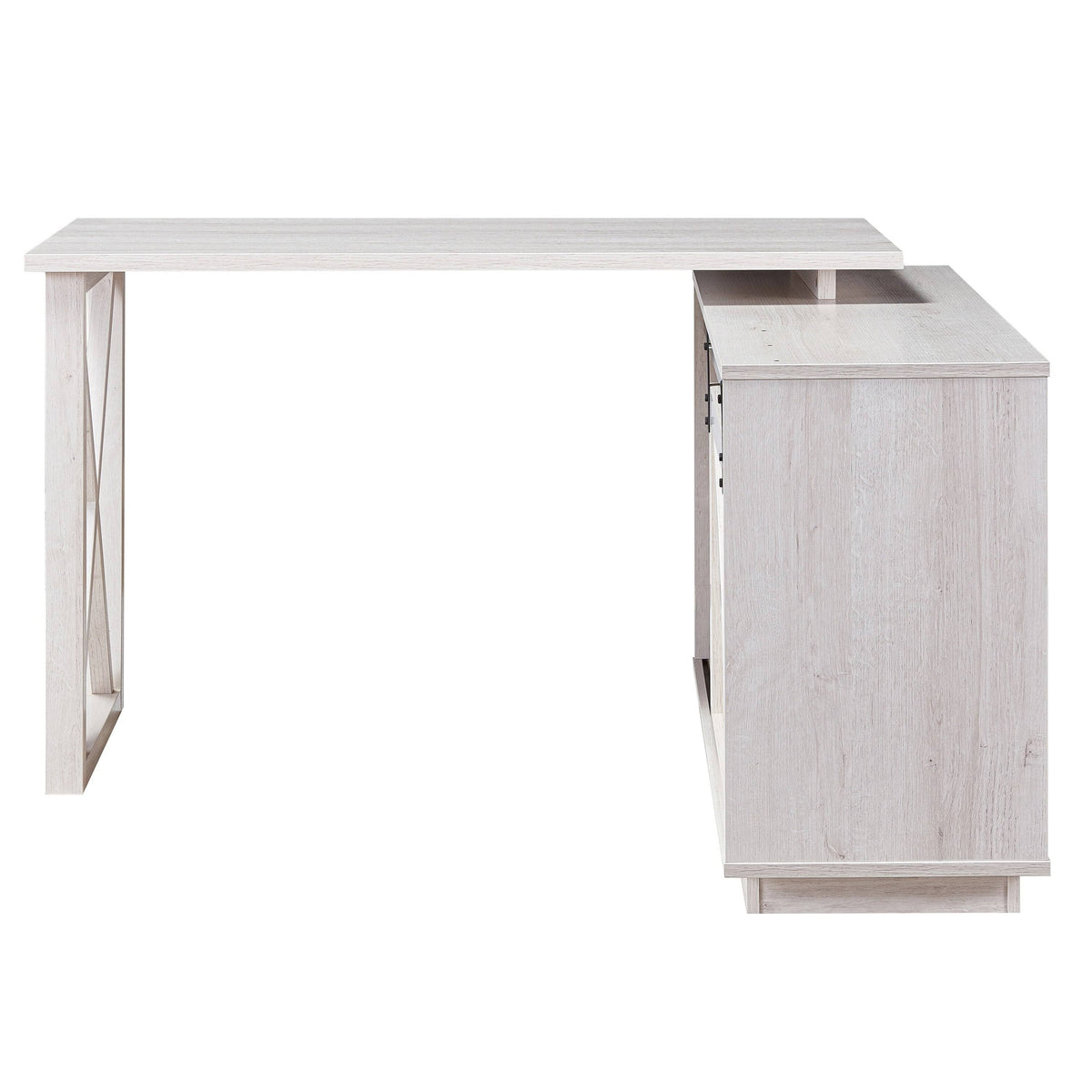 Walnut Oak L-Shape Desk U8580