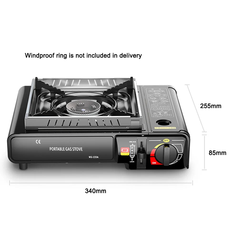 Portable Butane Gas Cassette with Piezo Ignition J910438