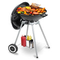 Charcoal Grills, Portable BBQ Kettle Grill, Heavy Duty Coal Grills, Black N38530