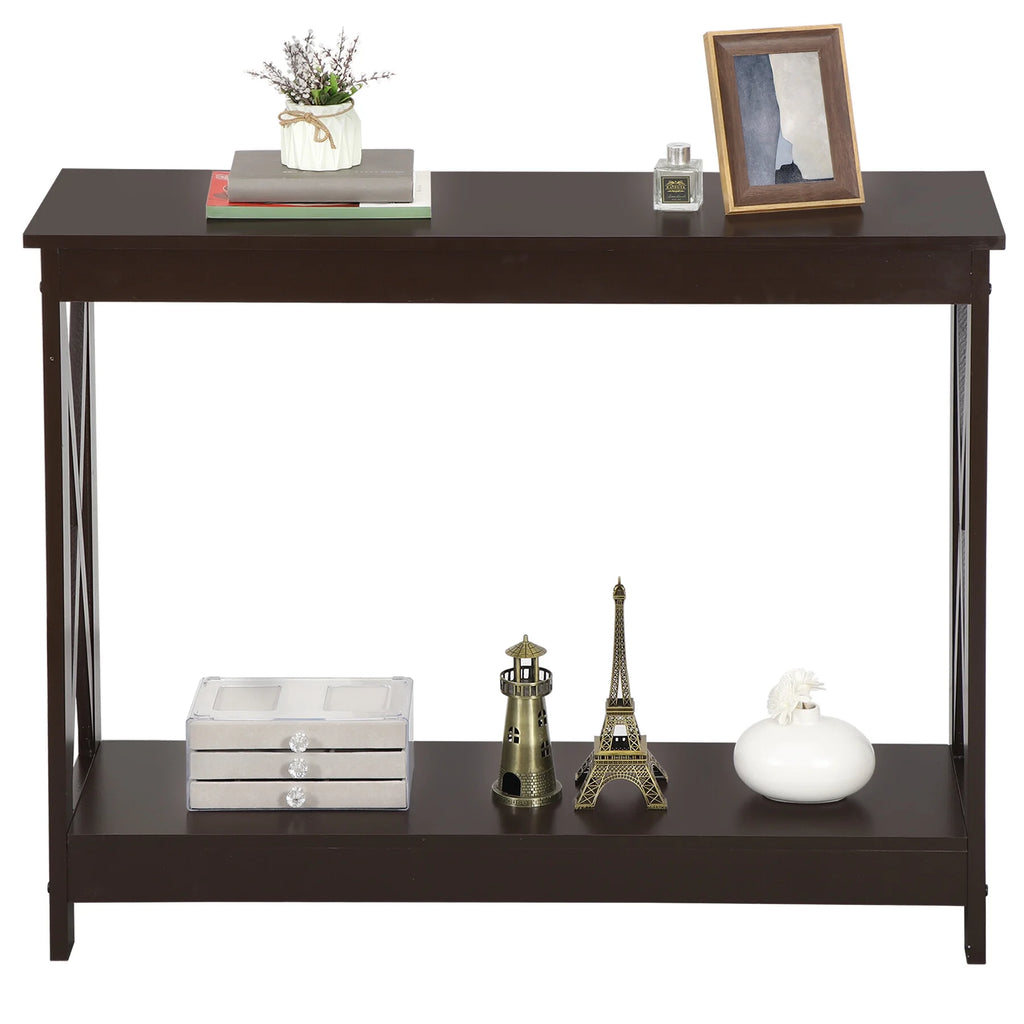 Brown 2 Tier MDF Console Table P2160