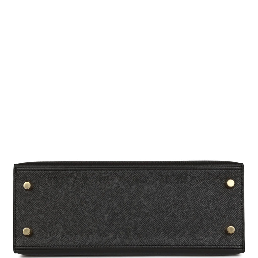 Black Leather Handbag Q487