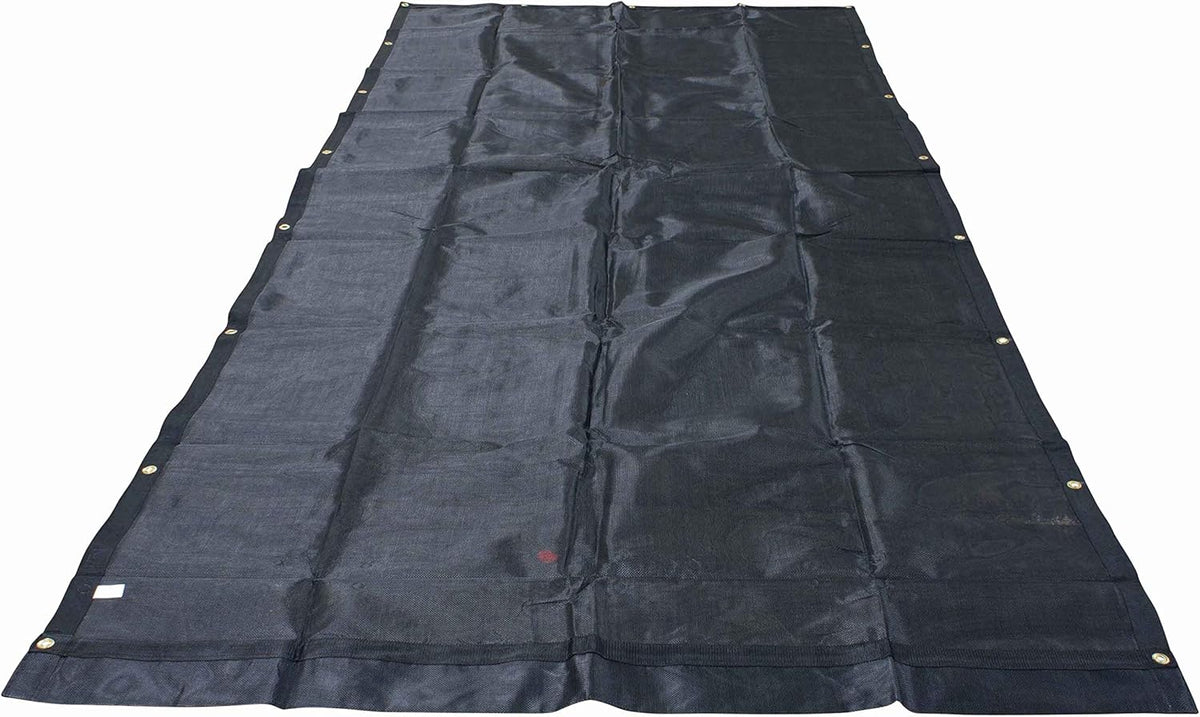 7' x 14' Vinyl Coated Mesh Tarps with 5 Inch 18oz Double Pocket Pack of 2 B450818