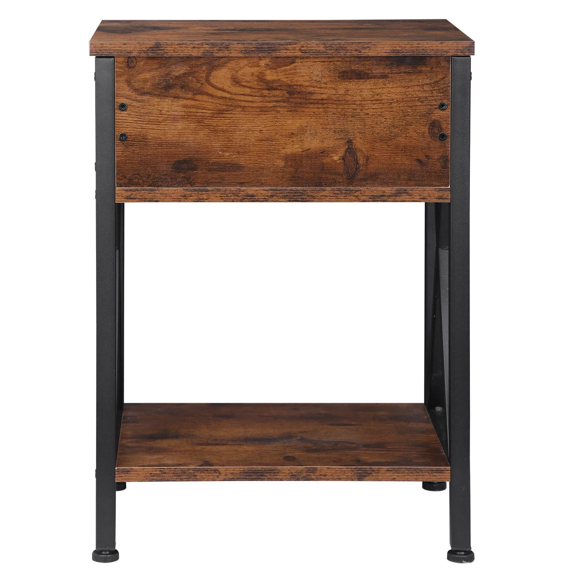 Brown Metal Frame End Table G438353
