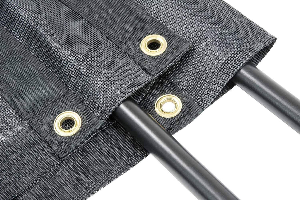 7' x 14' Vinyl Coated Mesh Tarps with 5 Inch 18oz Double Pocket Pack of 2 B450818