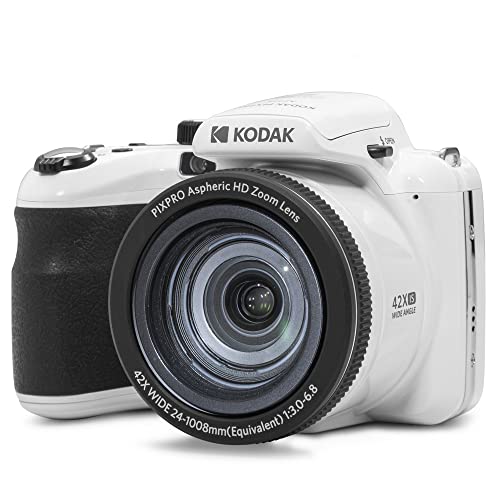 20MP Digital Camera 42X Optical Zoom 24mm Wide Angle 1080P Full HD Video Optical Image Stabilization 3" LCD (Red) C368