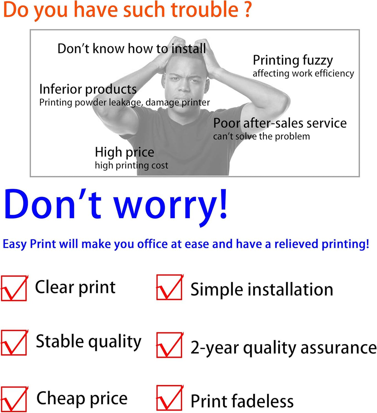 2X Black 655A CF450A Toner Cartridges for HP M652n M652dn M653dn M653x 653dh Printer Y100234