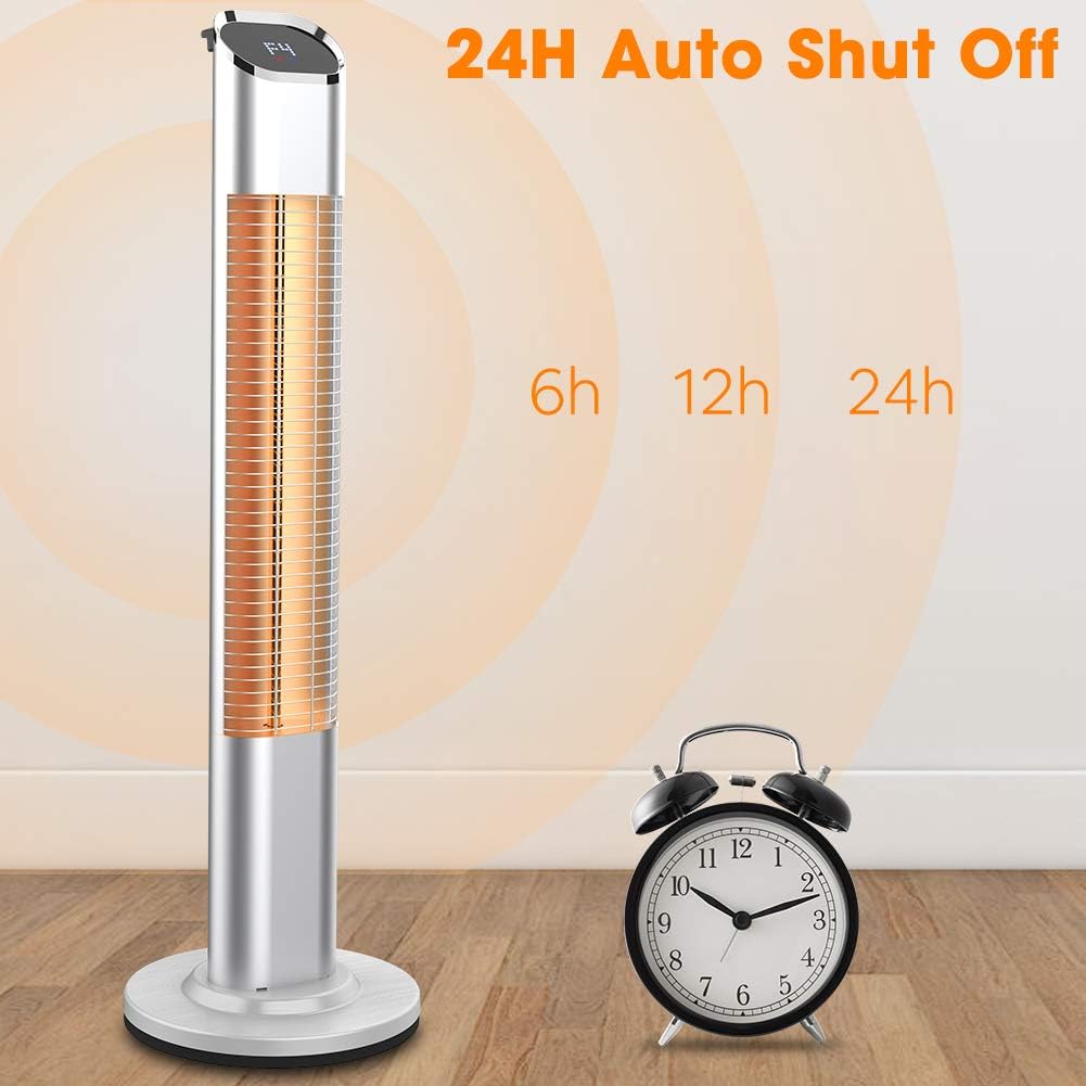 1500W Electric Infrared Standing Heater with Remote Control M6070