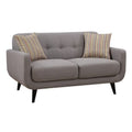 Gray Upholstered Love Seat I2248