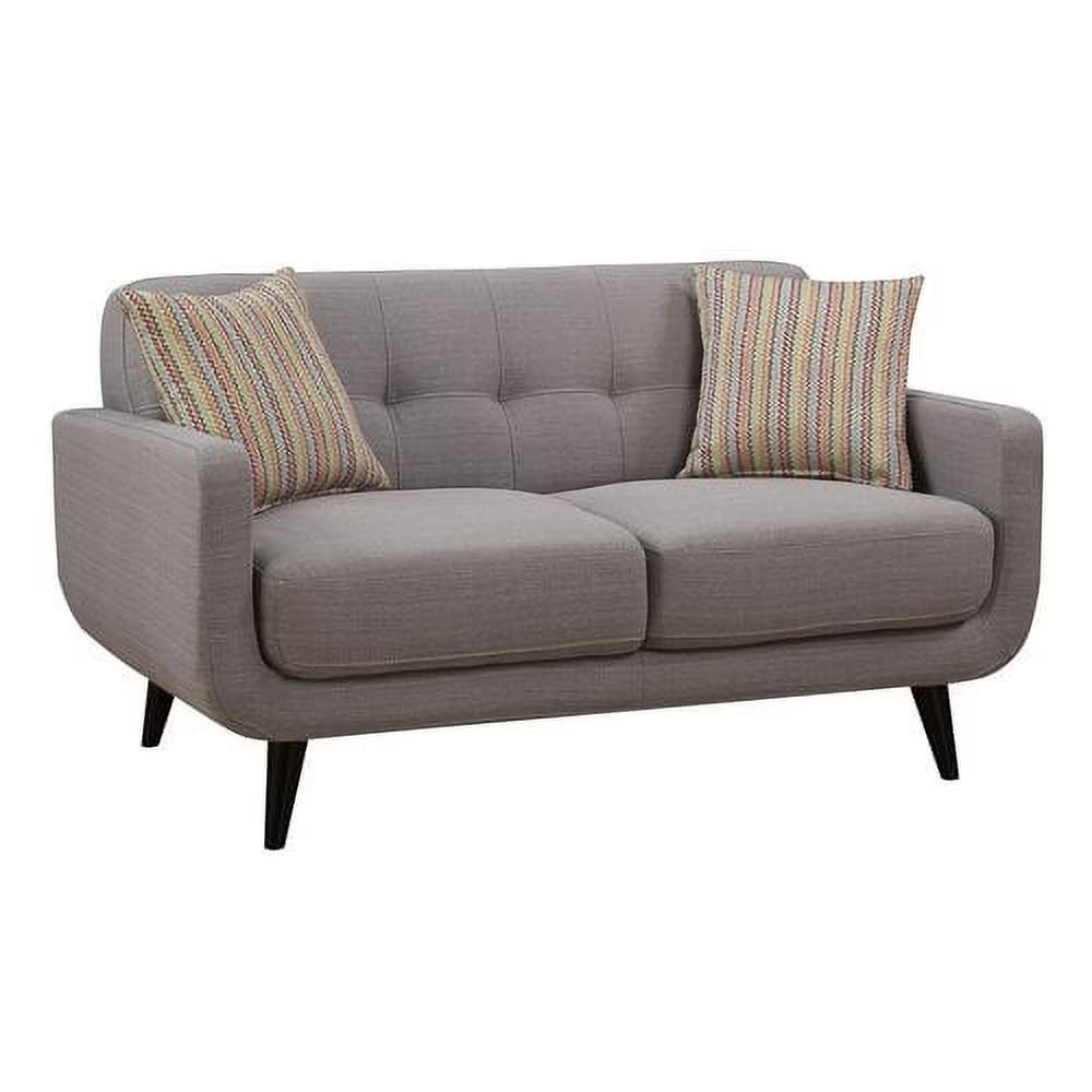 Gray Upholstered Love Seat I2248