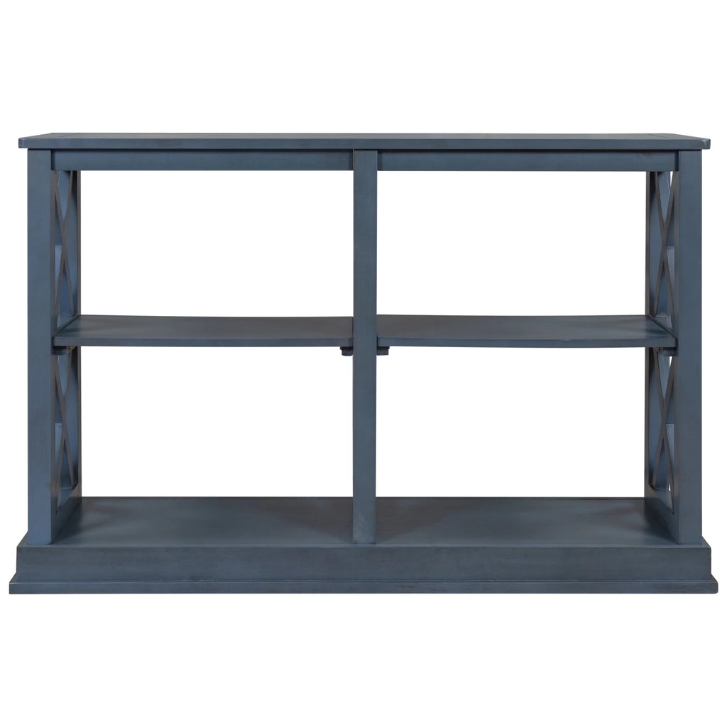 Navy Blue 3-Tier Console Table G916893