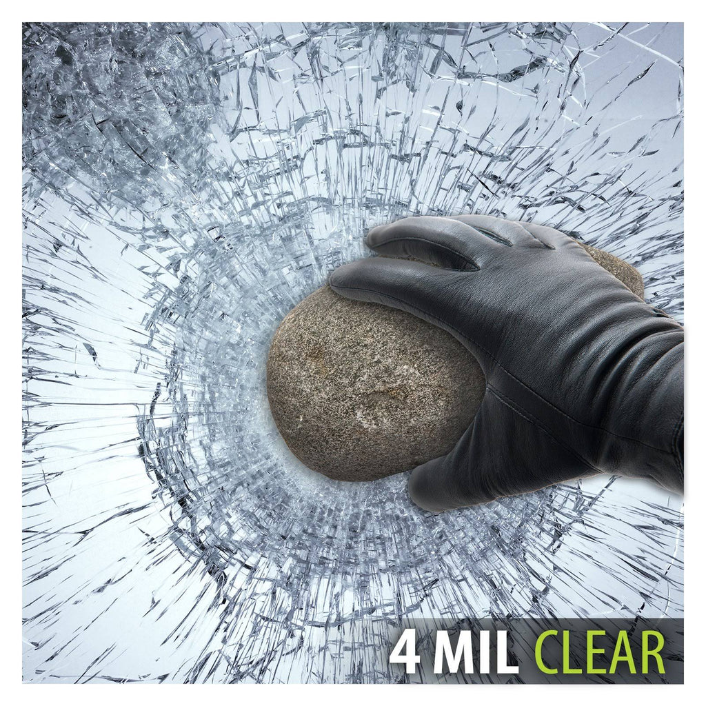 Window Film Security and Safety Clear 4 Mil (30in x 25ft) T742718