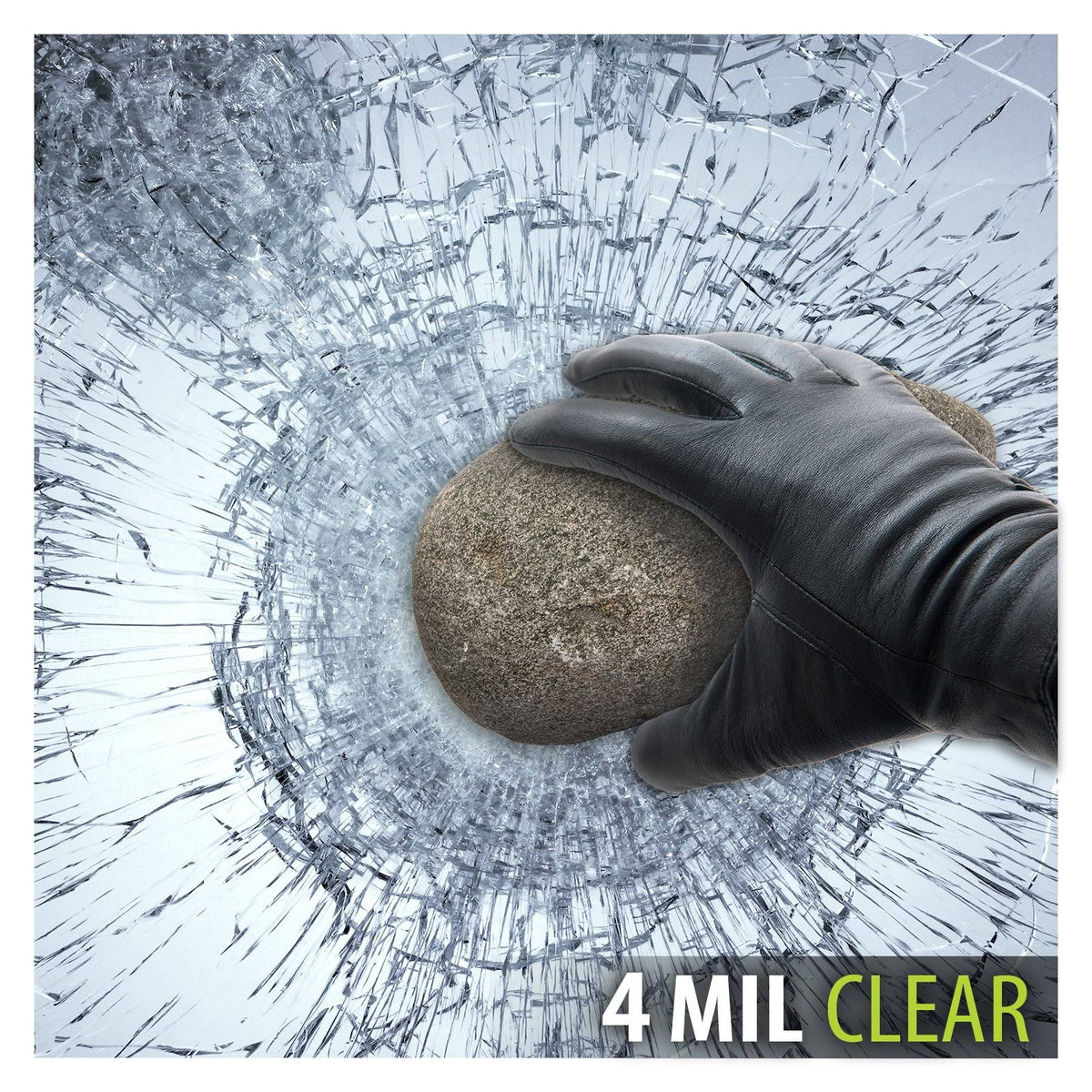 Window Film Security and Safety Clear 4 Mil (30in x 25ft) T742718