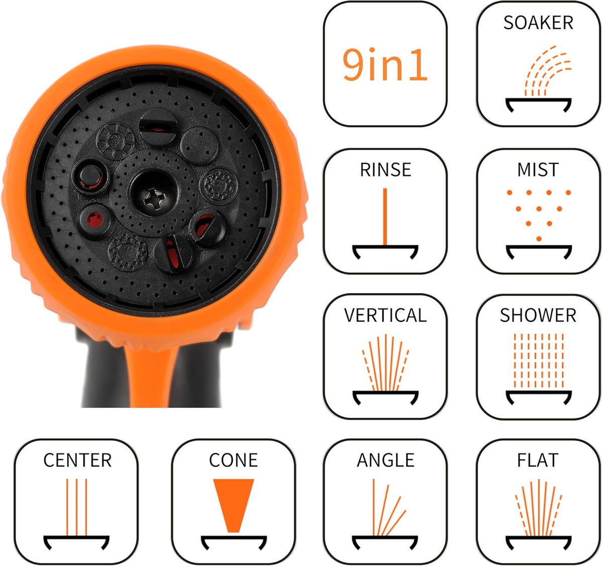 Retractable Wall Mounted Garden Hose Reel 1/2" x 155+5 ft O16380