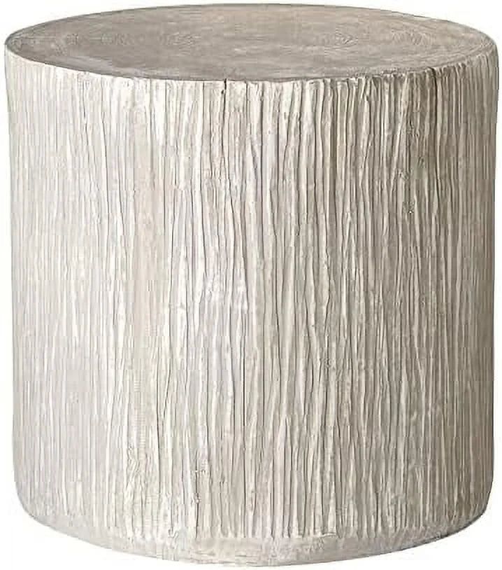 Tree Stump Accent Stool Side End Table Light Brown 15" H L54747