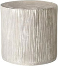 Tree Stump Accent Stool Side End Table Light Brown 15" H L54747
