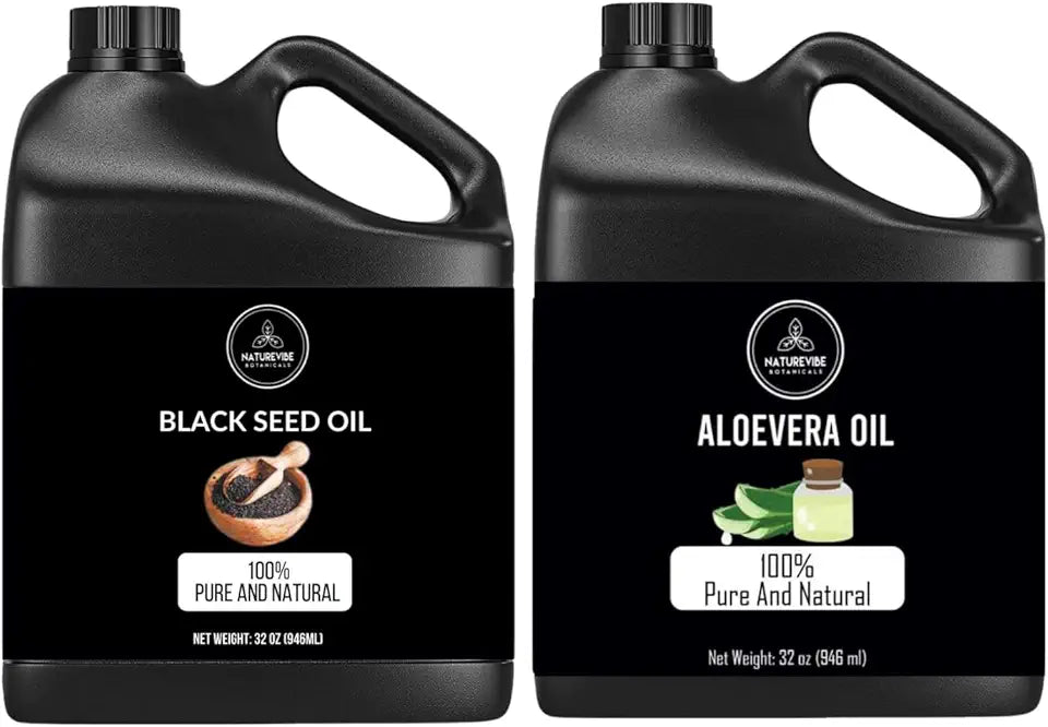 Black Seed Oil and Aloe Vera Oil 32oz I8986