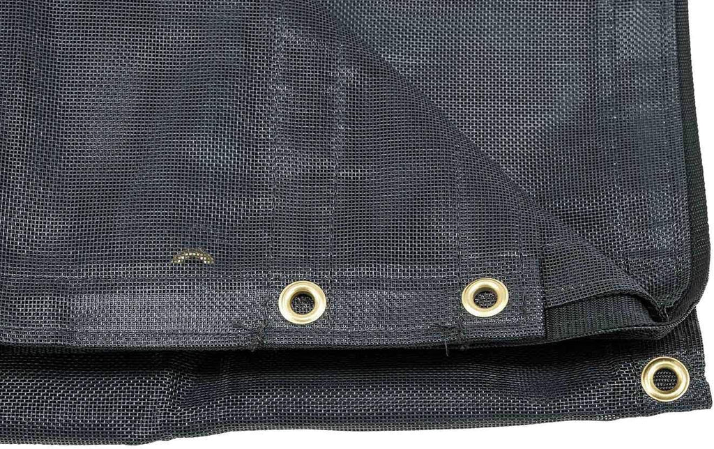 7' x 14' Vinyl Coated Mesh Tarps with 5 Inch 18oz Double Pocket Pack of 2 B450818