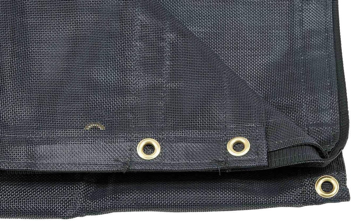 7' x 14' Vinyl Coated Mesh Tarps with 5 Inch 18oz Double Pocket Pack of 2 B450818