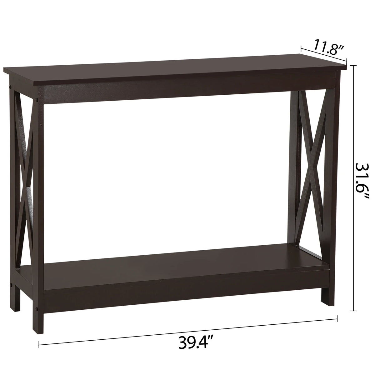 Brown 2 Tier MDF Console Table P2160