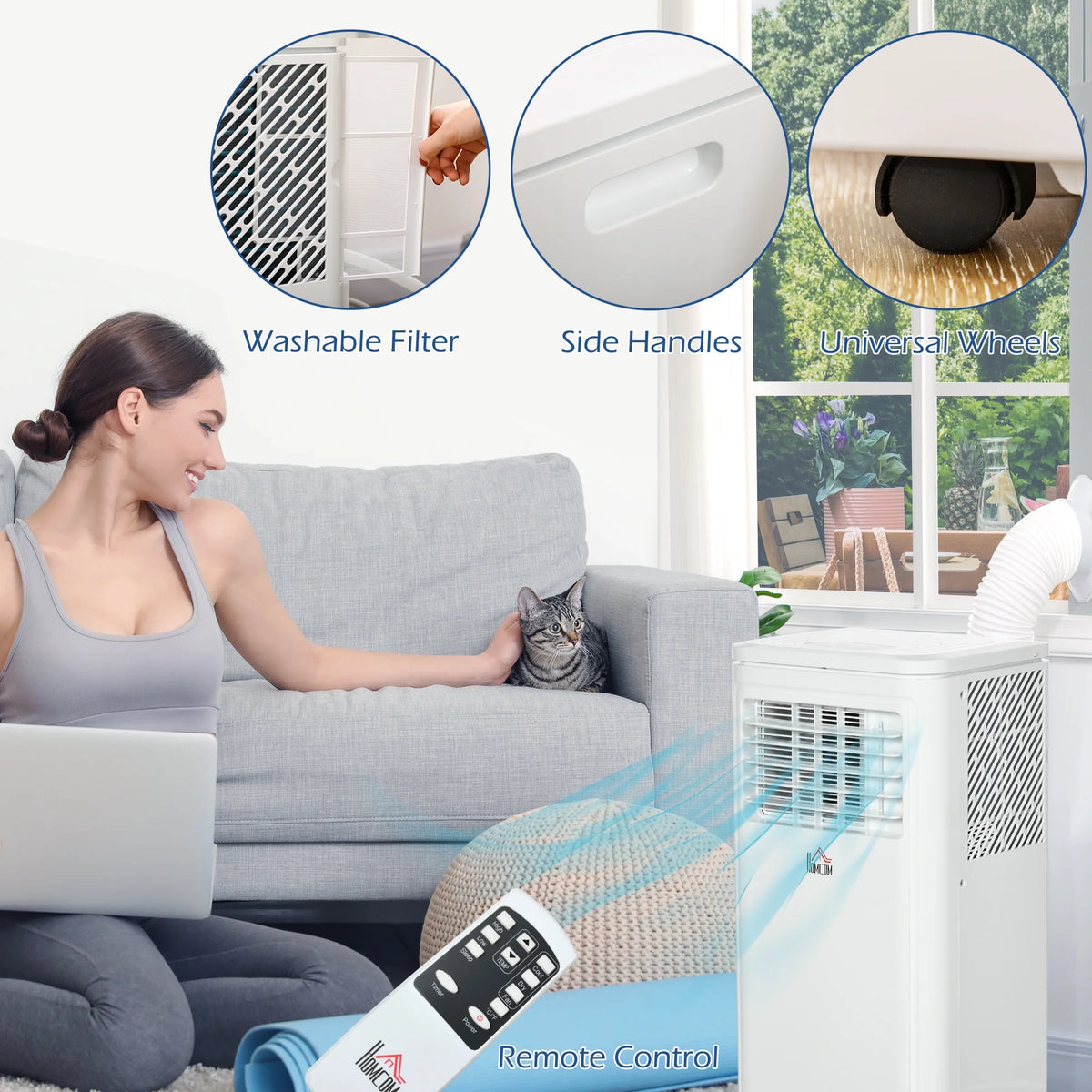 10000 BTU Portable Air Conditioner Evaporative Cooler L406