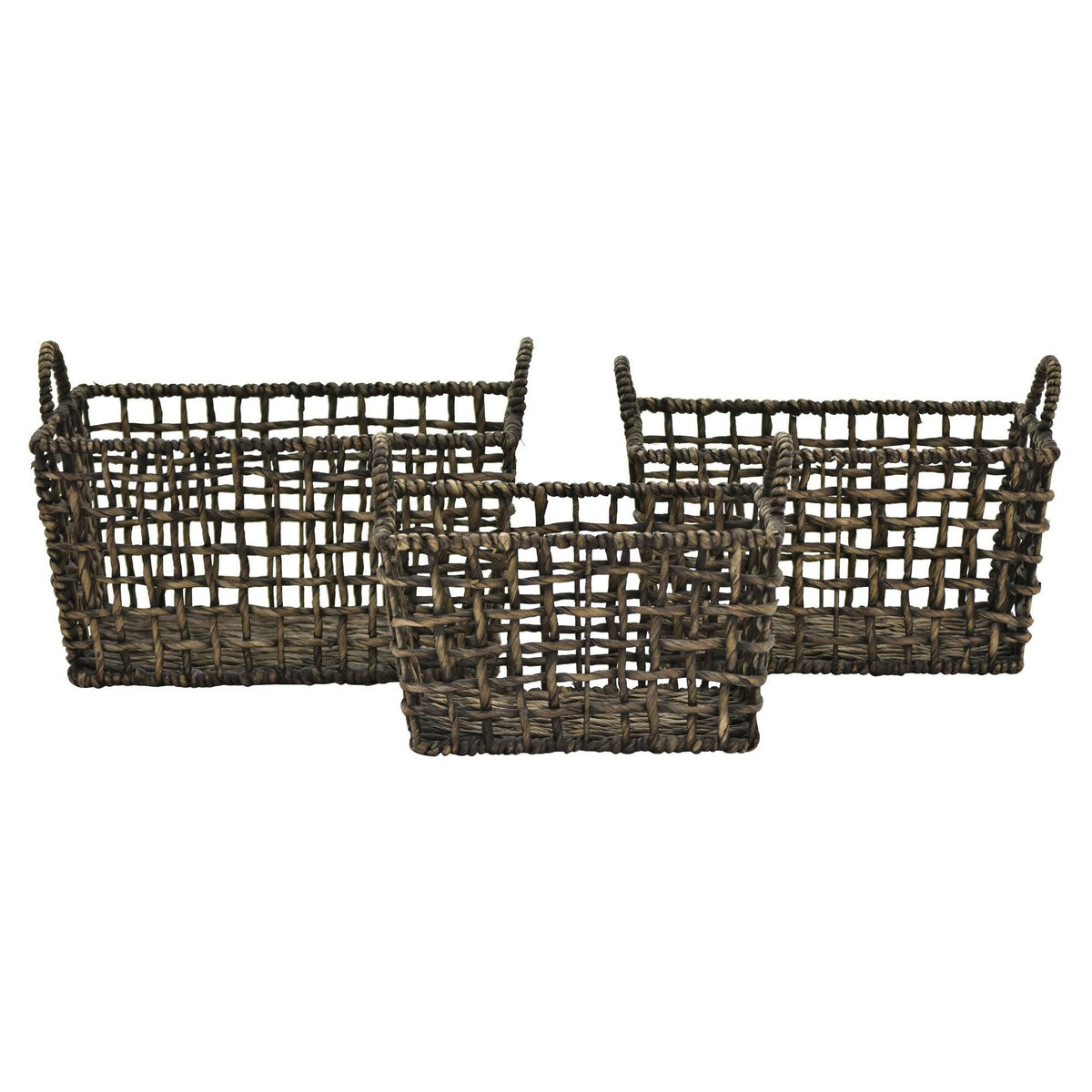 Water Hyacinth Basket Set of 3 K679