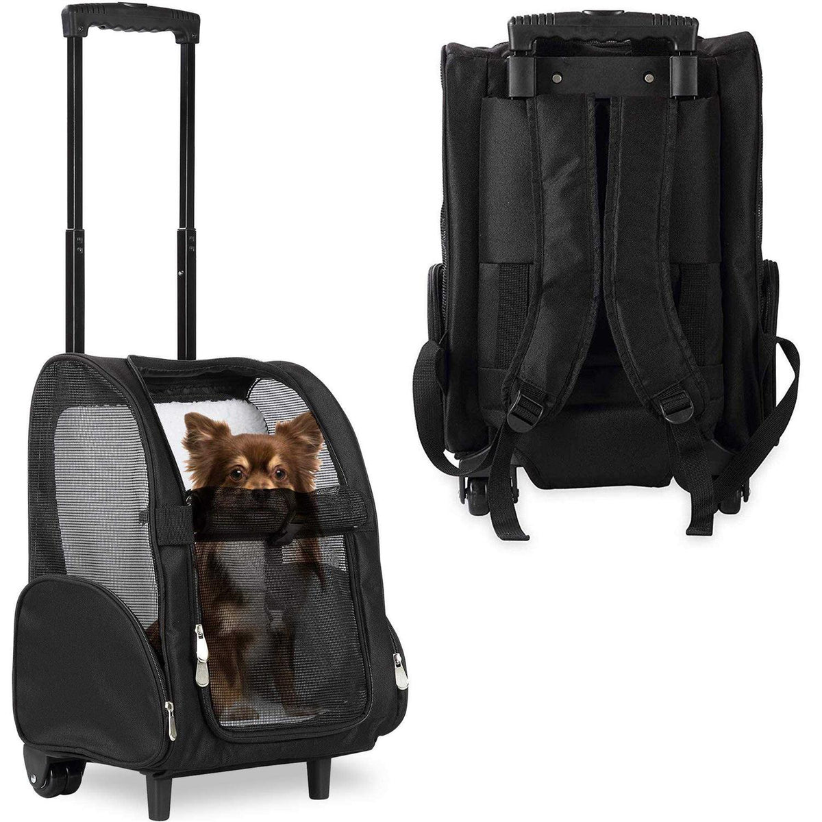 Backpack Pet Travel Carrier with Wheels O90563