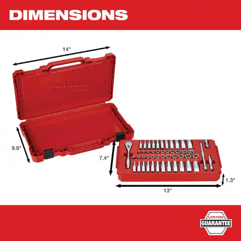 3/8 in. and 1/4 in. Drive SAE/Metric Ratchet and Socket Mechanics Tool Set (106-Piece) Y679