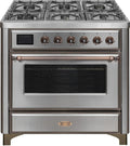 36 Dual Fuel Propane Gas Range in Stainless Steel Z2430