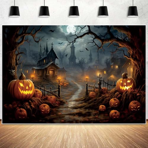10x8ft Vinyl Halloween Backdrop E732517