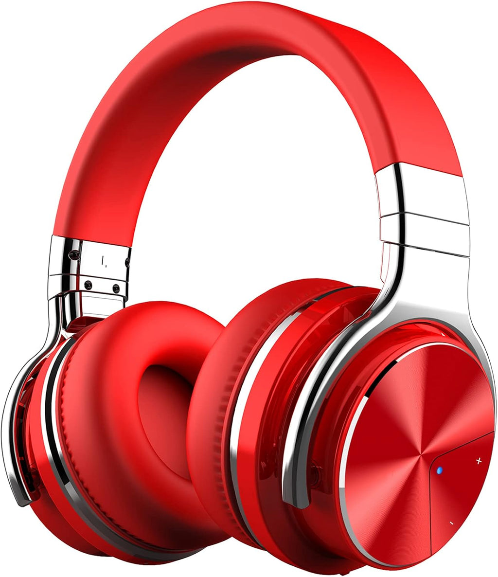 Blue Active Noise Cancelling Wireless Over Ear Headphones with Microphone N1083