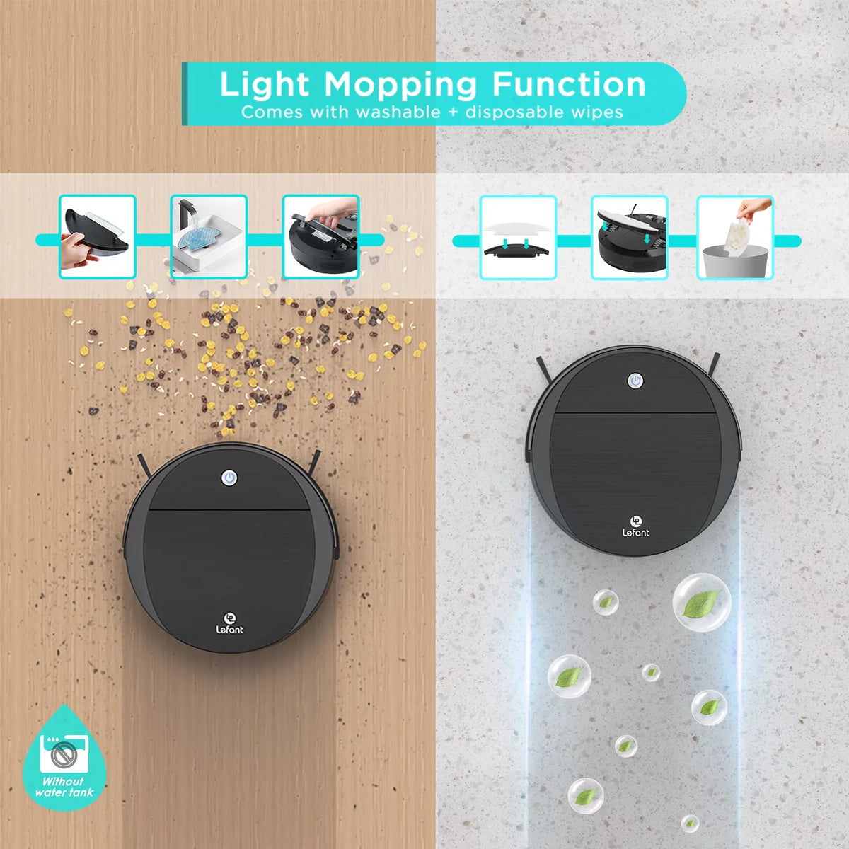 Robot Vacuum and Mop Combo H6222
