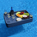 Navy Wicker Floating Pool Tray with Aluminum Frame T145411