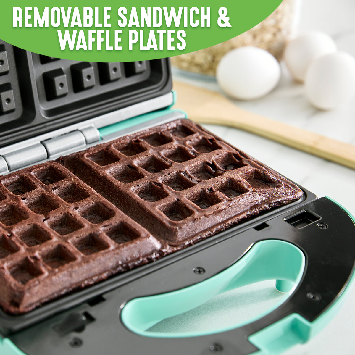 Pink Sandwich and Waffle Maker M3858