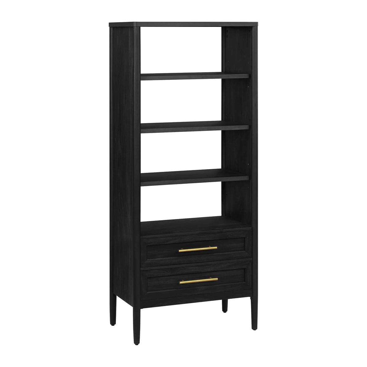 4-Shelf Bookcase with Storage Drawers W959