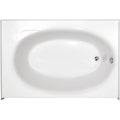 White Rectangular Alcove Bathtub K83412