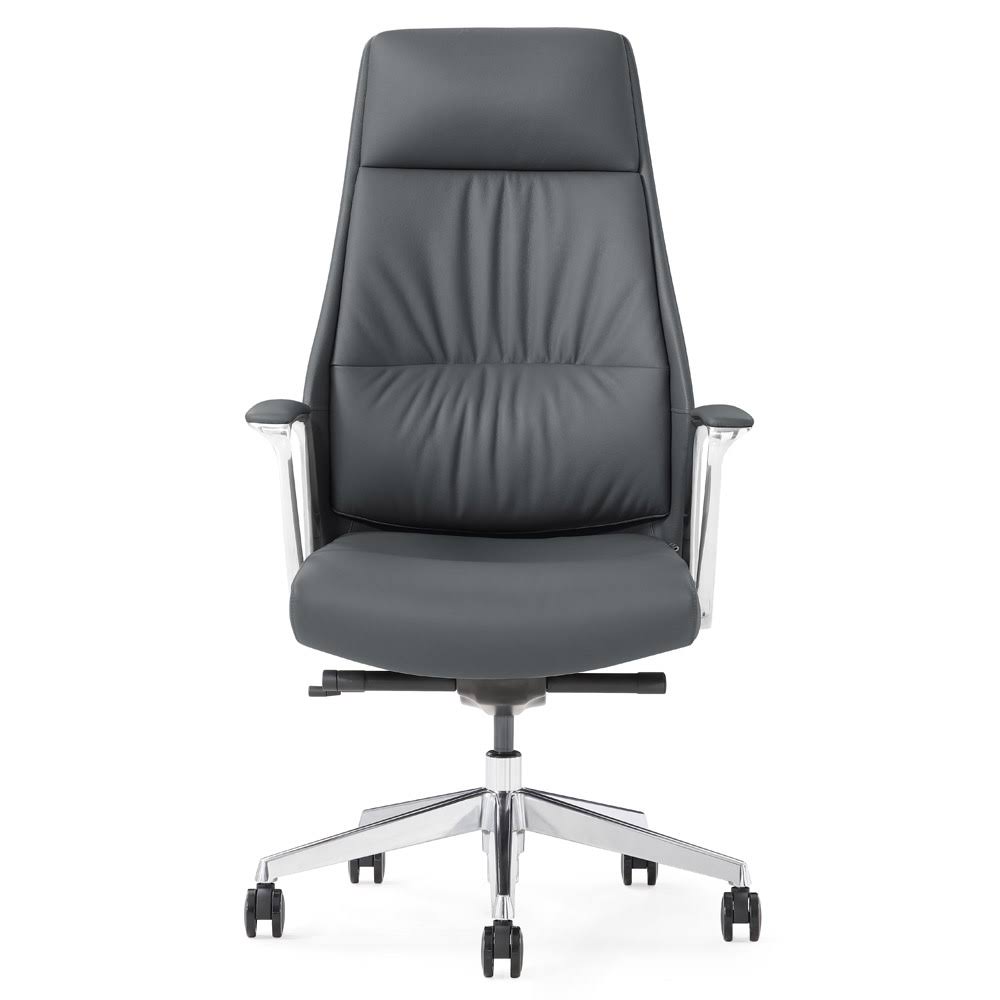 Dark Grey Leather Executive Chair D341545