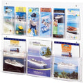 Nine Compartment Magazine Pamphlet Display V4394
