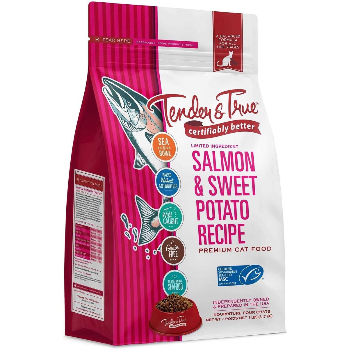 Salmon & Sweet Potato Recipe Dry Cat Food C8306