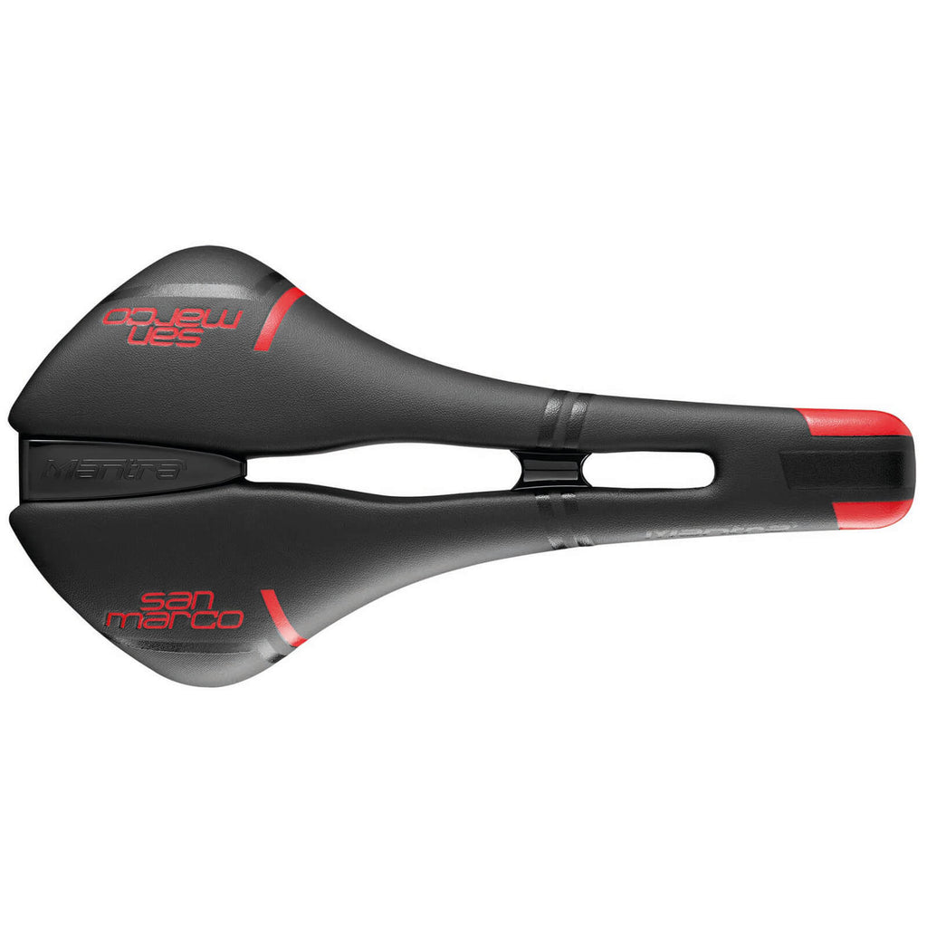 Black/Red Narrow Racing Saddle I1050
