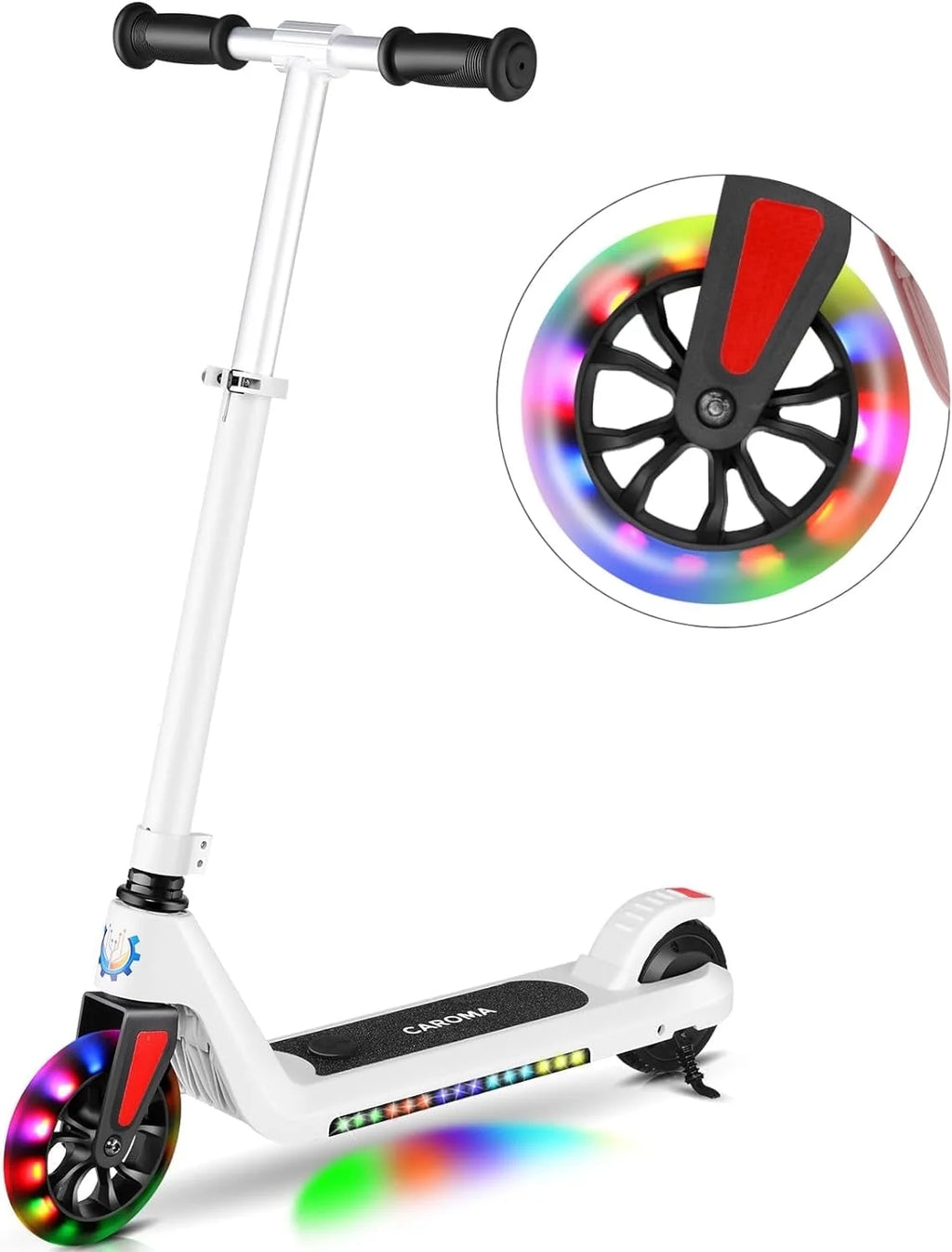 Kids Electric Scooter, Adjustable Speed and Handlebar L5220