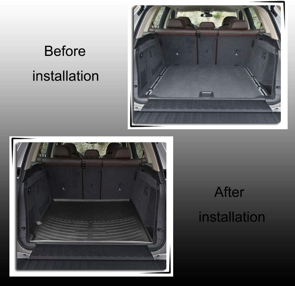 Black Cargo Liner Trunk Mat Tray Pack of 2 X22567